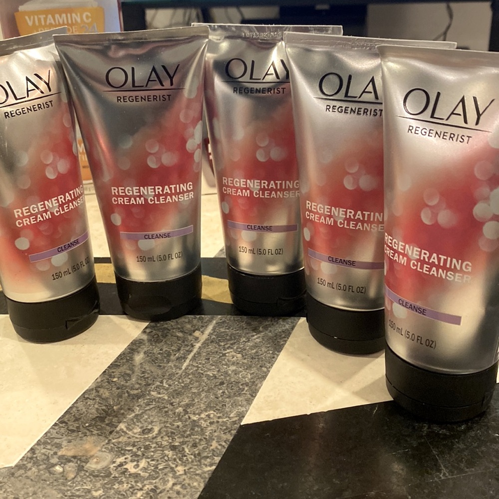 5 Brand New OLAY Regenerist REGENERATING CREAM CLEANSER | 5 ounces each
